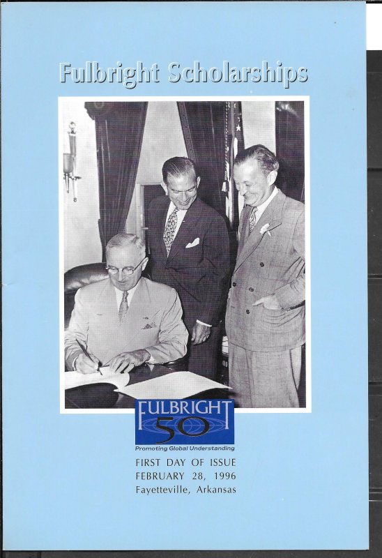 #3065 FDC USPS Ceremony Program Fulbright Scholarships (13029)