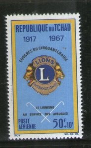 Chad 1967 Lion's International Club 1v Sc CB4 MNH # 3183A