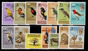 BECHUANALAND PROTECTORATE QEII SG168-181, 1961 complete set, M MINT. Cat £100.