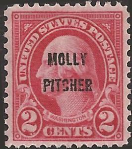 # 646 MNH - SCV-1.60 - Carmine George Washington Molly Pitcher