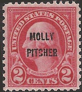 # 646 MNH - SCV-1.60 - Carmine George Washington Molly Pitcher