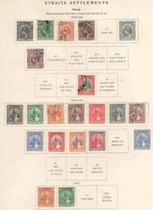 Malaya - Perak 1935-41 m&u range cat £250 incl 1938 most values to 40c fine mi