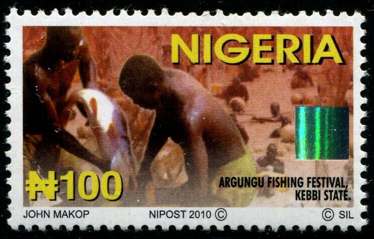 HERRICKSTAMP NIGERIA Sc.# 828 Arungu Fishing Festival 2010