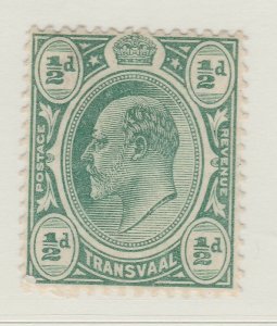 1908 British Colony Transvaal 1/2d Deep Green MNG Stamp A23P9F11675-