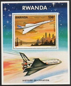 Rwanda Stamp 893  - History of Aviation