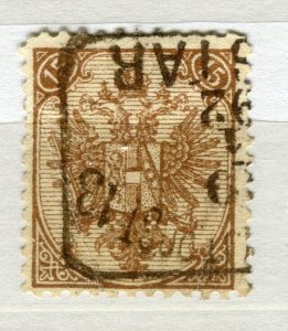 BOSNIA; 1890s classic Eagle Arms issue used 15k. value fine POSTMARK