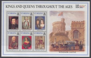 St Helena 750 Souvenir Sheet MNH VF