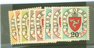 Isle of Man #J1-J8 Mint (NH) Single (Complete Set)