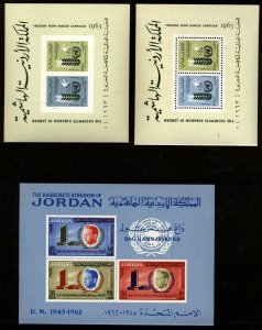 Jordan  Scott 399a FAO 2 S. Sheets ,387a Hamarskjold Mint Never Hinged