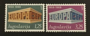 Yugoslavia 1969 #1003-4, MNH, CV$ 4