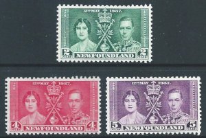 Newfoundland #230-2 MH 1937 Coronation Issue