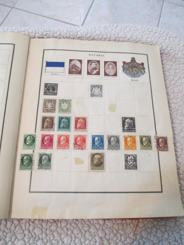 VEGAS - Battered 1928 Scott Album - OLD Stamps Incl China  >160 Photos! FE604