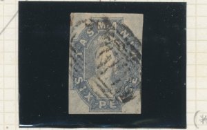 1863 TASMANIA - Stanley Gibbons #46 6d. grey-violet USED