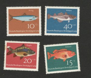 GERMANY -MNH** SET-Youth, FISH -1964.