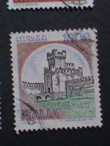 ​ITALIY-1980 VERY OLD ITALY FAMOUS CAST;ES USED STAMPS LARGE SETVERY FINE WE S