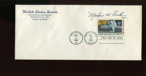 C76 1st Man on the Moon FDC Senator Marlow W. Cook Free Frank Cachet (916 r)