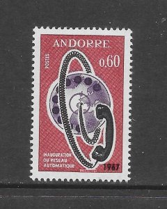 ANDORRA (FR) #176 TELEPHONE MNH