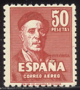 SPAIN #C124 Mint NH - 1947 50p Zuloaga