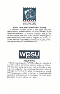 APS 2nd Day Dedication Ceremony Bundle for the 2018 Mister Rogers Stamp