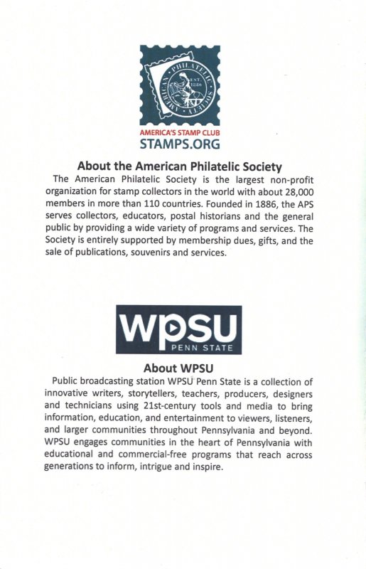 APS 2nd Day Dedication Ceremony Bundle for the 2018 Mister Rogers Stamp