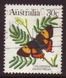 Australia 1983 Sc#875A, SG#792a 30c Chlorinda Hairstraek Butterfly USED
