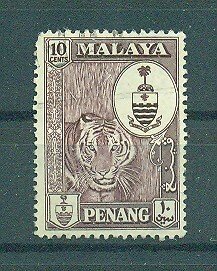 Malaya - Penang sc# 61 used cat value $.25