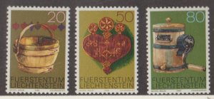 Liechtenstein Scott #687-688-689 Stamps - Mint NH Set