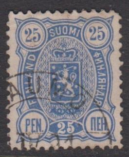 Finland - Scott 42 - Definitive -1889- FU - Single 25p Stamp