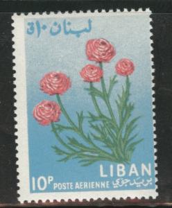 LEBANON Scott C392 MH* 1964 flower airmail