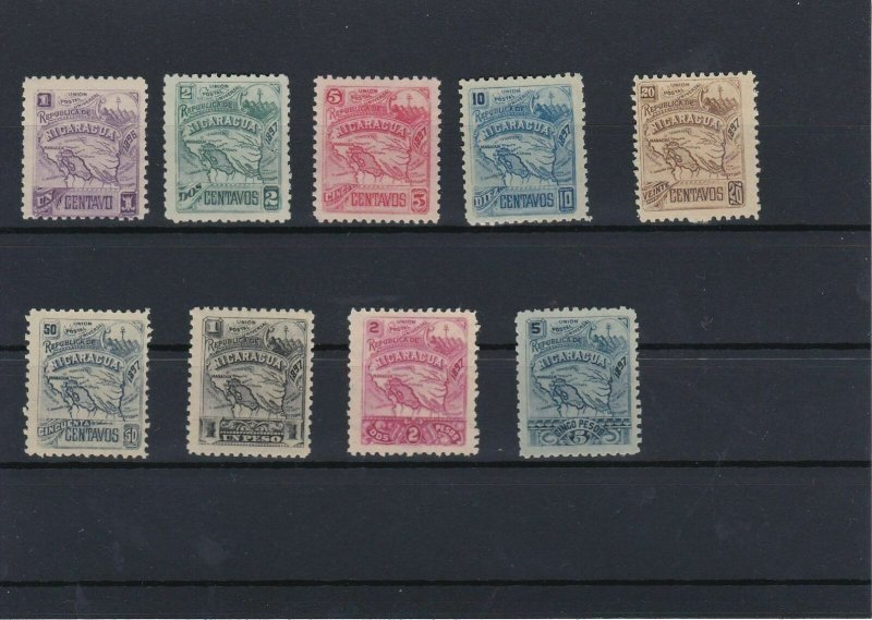 Nicaragua Early Mounted Unused Stamps Ref: R4223