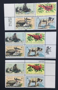 MOMEN: US STAMPS #1467a VAR. BLOCK 2 COLOR SHIFTS MINT OG NH LOT #70775