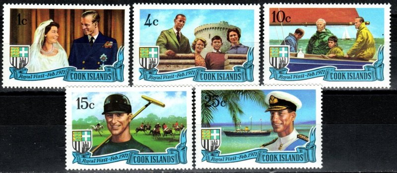 Cook Islands #297-301  MNH  CV $4.00