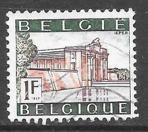 Belgium 643: 1f British War Memorial, Menin Gate, Ypres, used, F-VF