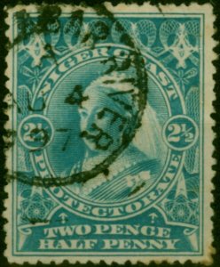 Niger Coast 1894 2 1/2d Pale Blue SG54b P.13.5-14 Good Used