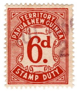 (I.B) Papua New Guinea Revenue : Stamp Duty 6d