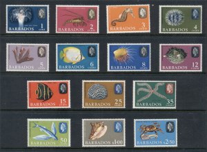 Barbados 1965 QEII Pictorials, Marine Life, Fish MUH