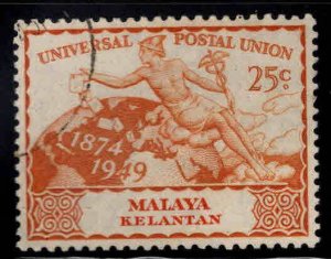 MALAYA Kelantan Scott 48 Used 1949 UPU stamp