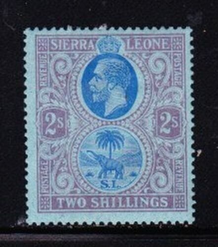 Album Treasures Sierra Leone Scott # 116 2sh George V Colony Gasket Mint Hinged-