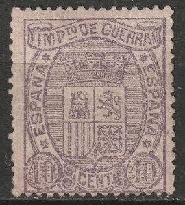 Spain 1875 Sc MR4 war tax MNG