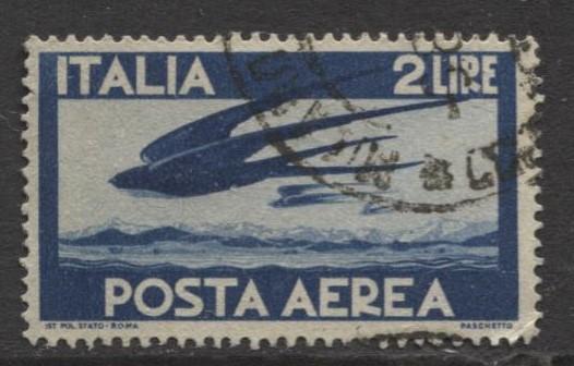 Italy - Scott C107 - Air Post -1945 - VFU - 2 Lira Stamp