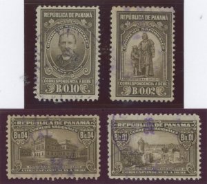 Panama #J1-J4 Used Single (Complete Set)