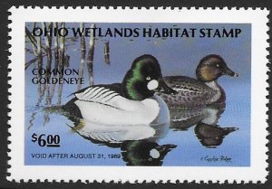 US State Duck - Ohio  7  $6.00  fine mint nh
