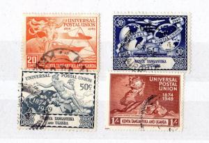 Kenya Uganda and Tanganyika 1949 UPU Set VFU X7434