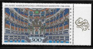 Germany 1998 Bayreuth Opera Sc 2001 MNH A1347