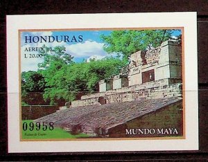 HONDURAS Sc C1030 NH SOUVENIR SHEET OF 1998 - MAYA RUINS