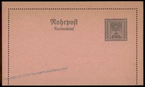 Austria Empire Rohrpost Pneumatic Mail Postal Stationery Cover 63260