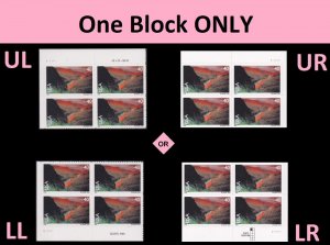 US C134 Airmail Rio Grande 40c plate block (4 stamps) MNH 1999