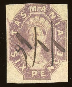 Tasmania - Sc #14a, Used.  2019 SCV $190.00 with FREE INSURED SHIPPING!