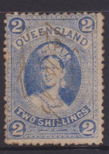 Queensland Sc#74 Used - fiscal cancel