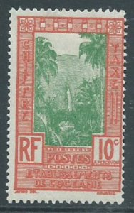 French Polynesia, Sc #J11, 10c MH